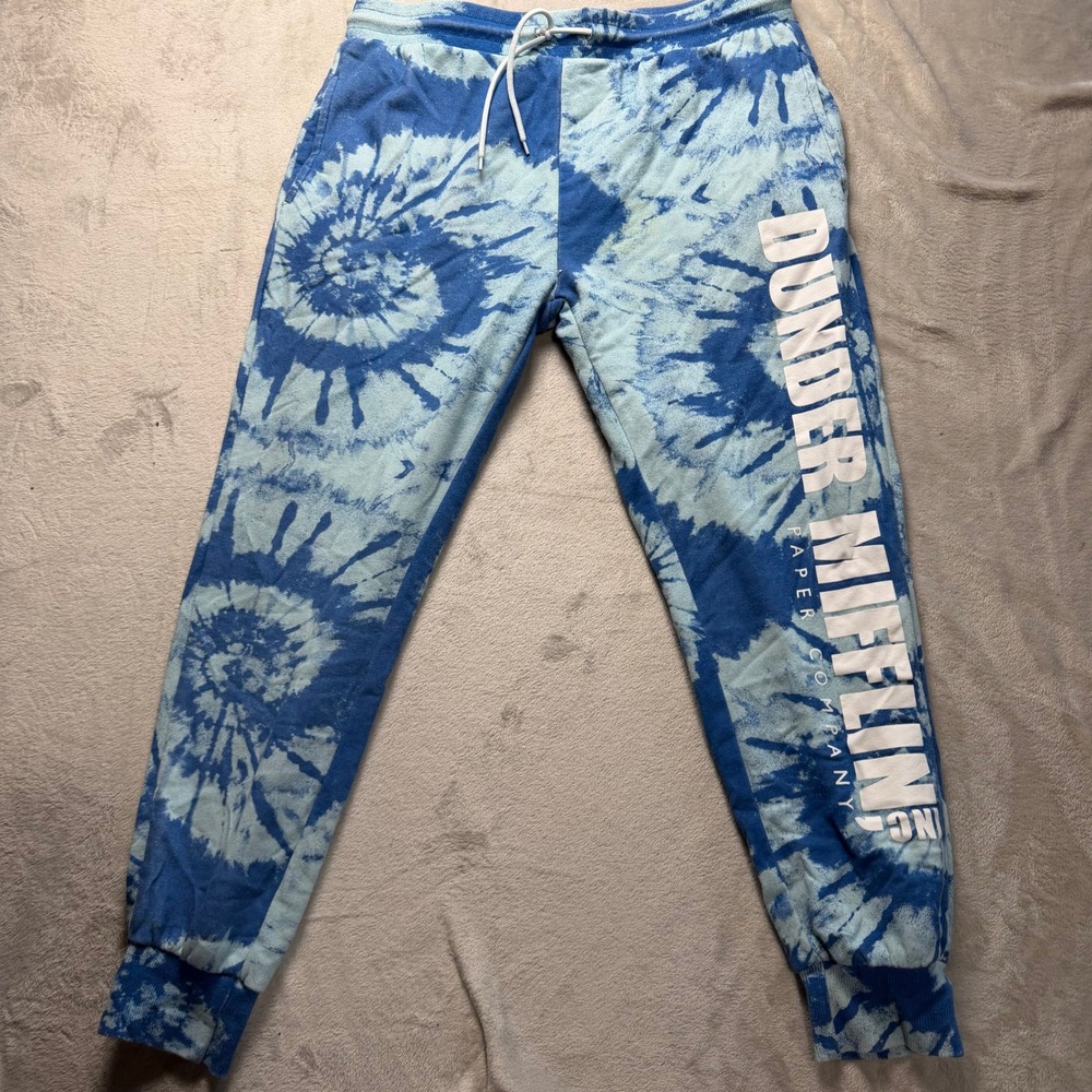 Dunder Mifflin Tie Dye‎ Sweatpants Joggers Lounge Pants Size XL